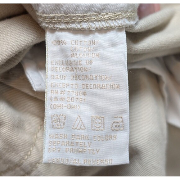 Tommy Hilfiger Size 8 Chino Khaki Pants Cotton Straight Leg Beige Casual Chic - Picture 8 of 10